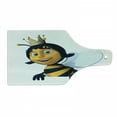 thumbnail image 1 of Queen Bee Cutting Board, Digitally Constructed 3D Queen Bee Crown Mother of Colony, Decorative Tempered Glass Cutting and Serving Board, Wine Bottle Shape, Earth Yellow Royal Blue, by Ambesonne, 1 of 1