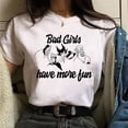 thumbnail image 4 of Camiseta de dibujos animados de Disney para mujer, ropa informal de manga corta, transpirable, con estampado de villanos y reina, para verano, 4 of 5
