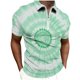 thumbnail image 1 of Camisas de Manga Corta Casual Moda Impresión Suéter Turndown Blusa Deportiva, Poliéster Ligero para el Uso de Verano, 1 of 8