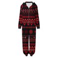 thumbnail image 2 of Odeerbi Christmas Onesie Pajamas for Family Holiday Sleep Jumpsuit Long Sleeve Family Christmas Pajamas Matching Sets Mom Printed Loungewear Jumpsuit Sleepwear Xmas PJs Set Red, 2 of 8