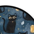 thumbnail image 4 of 36.2 Inch Round Floor Mat Black Cats and Mystical Symbols Carpet Decor Rug for Living Room Bedroom, 4 of 6
