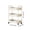 White, variant on 3 Tier Rolling Storage Cart, Kitchen Storage Cart with Wheels and Handles, Rolling Utility Cart with Wheels for Bathroom, Living Room, Office and Narrow Spaces