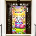 thumbnail image 5 of RKSTN Couverture de Porte de Pâques Lapin Œuf Décoration de Porte Drapeau, 5 of 5