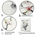 thumbnail image 5 of Designart "White Apple Blossom Minimalism II" Apple Blossom Picture Framed Wall Art Prints, 5 of 5