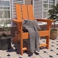 thumbnail image 2 of CASAINC Modern Orange 3-Pack 4.7 inch W Arm Outdoor Patio Folding Wood Adirondack Chair, 2 of 9