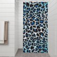 thumbnail image 2 of Blue Leopard Print Shower Curtain 36"x72" ,Bathroom Decorative Shower Curtains Set with 12 Hooks,Modern Waterproof Washable Shower Curtain, 2 of 6
