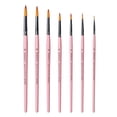 thumbnail image 1 of 7 pinceles de pintura para artistas, mango largo de madera, bolígrafo de Rosado Zulema Pincel de artista, 1 of 8