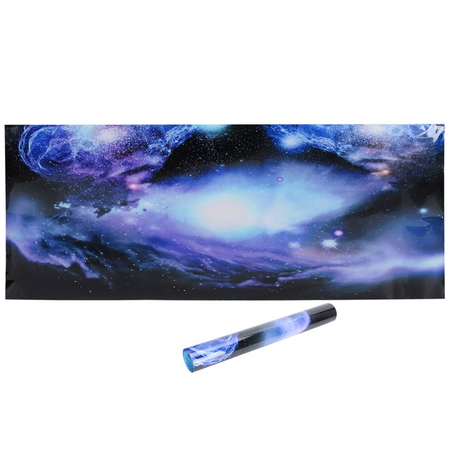 Póster de pecera patrón de estrellas del universo póster de fondo de acuario pegatina adhesiva de PVC decoración de papel tapiz para pecera ANGGREK Otros
