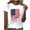 Blue, variant on MEICHEN 4th of July Tshirts for Women Short Sleeve American Flag Print Shirts Crewneck USA Flag Patriotic Casual Tops