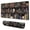 Black Halloween Skull, variant on Long Mouse Pads for Desk,White Halloween Pumpkin Bat Pattern Desk Mats on Top Of Desks, Desk Mouse Pad Extra Large with 3mm Non-Slip Base and Stitched Edge for Gaming,Office,Work,Home 31.5"x11.8"