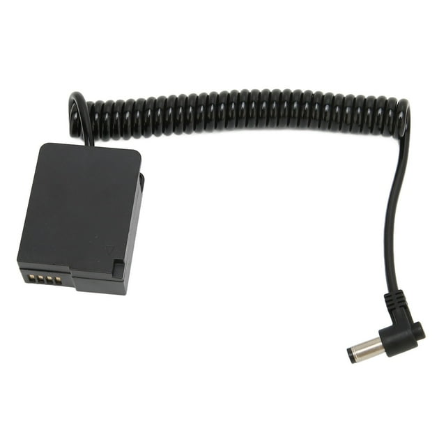 Coiled Cable Dummy Battery Plug and Play Adjustable Length DC Coupler for GH3 for GH5S