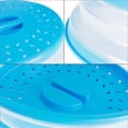 thumbnail image 2 of Collapsible Microwave Splash Proof Cover Food Fruits Vegetables Washing Lid Plastic Plate, 2 of 10