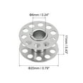thumbnail image 2 of Unique Bargains Metal Bobbins Embroidery Bobbins with Case for Sewing Machine Silver, 20 Pack, 2 of 6