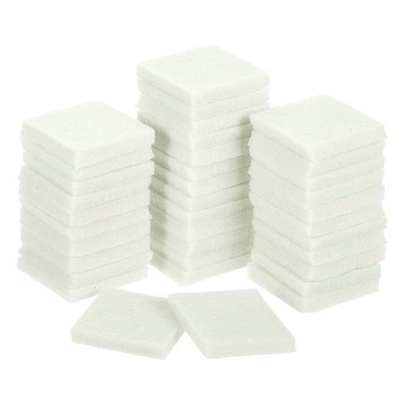 Furniture Pads, 36Pcs 1.25" - Square Self Adhesive Felt Furniture Pads, Floor Protectors for Furniture Feet Chairs Legs Hardwood Floors (Beige)