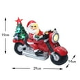 thumbnail image 3 of Papá Noel inflable de Navidad en motocicleta CUTICAT figura iluminada de Navidad Santa, 3 of 7