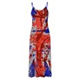 thumbnail image 4 of Puntoco Vestidos Mujer Verano Mujer Verano Casual Estampado V-Cuello Sin Mangas Suspendido Vestido De Correa, 4 of 4