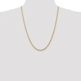 thumbnail image 2 of 14k Yellow Gold 24 Inch 3.35mm Quadruple Rope Chain Necklace Pendant Charm, 2 of 9