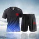 thumbnail image 3 of 2024 Nueva ropa deportiva para hombre, ropa de fitness, ropa para correr, conjunto casual de camiseta + pantalones cortos, ropa deportiva para correr transpirable, conjunto para hombre, 3 of 5