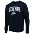 thumbnail image 2 of Men's Colosseum Navy Jackson State Tigers Arch Over Logo Pullover Sweatshirt, 2 of 3