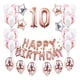 thumbnail image 1 of KAKOWELY 1 juego de globos de cumpleaños con letras y números, globos de aluminio, látex y lentejuelas (10 años), 1 of 5