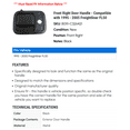 thumbnail image 2 of Front Right Door Handle - Compatible with 1995 - 2005 Freightliner FL50 1996 1997 1998 1999 2000 2001 2002 2003 2004, 2 of 2