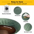 thumbnail image 3 of Elastic Fitted Round Tablecloth, Green Grey Ombre Waterproof Stretch Table Cover for 55"-60" Tables, Farmhouse Gradient Minimalist Washable Outdoor Tablecloths for Patio, Picnic, Camping, 3 of 9