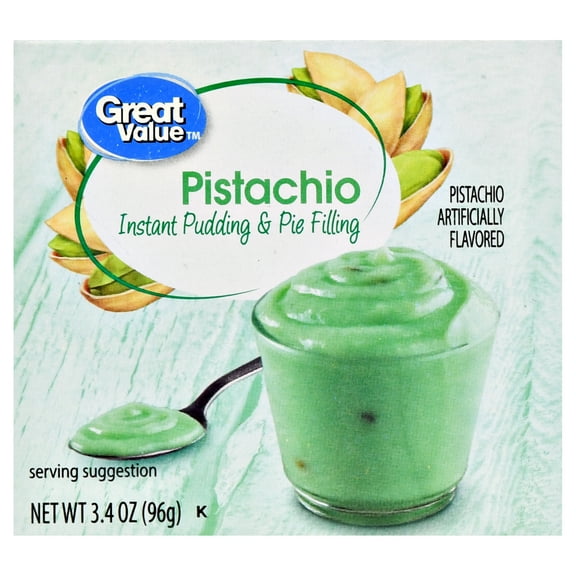 Great Value Pistachio Instant Pudding and Pie Filling, 3.4 oz