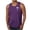 Purple, variant on VtModv Men's Summer Fashion Casual Sleeveless Printed Round Neck Loose Elasticity Beach Top Running Vest Everyday Shirts for Men