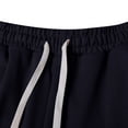 thumbnail image 6 of gbyLJF Men's Outfits 2 Piece Summer Tracksuits Solid Color Casual Sweatshirt and Shorts Set Short Sleeve Sweatsuits with Pockets, 6 of 8