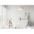 thumbnail image 2 of Elegant Kitchen & Bath BT10267GW-MBK 67 in. Soaking Bathtub, Glossy White with Matte Black Trim, 2 of 8