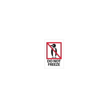 UPC: 0848109055855 | Tape Logic Labels  Do Not Freeze  4 x 6  Red/White/Black 500/Roll (IPM506)