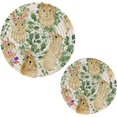 thumbnail image 7 of SKYSONIC Bunny Floral Greenery Pot Holders Trivets, 2 Pcs Heat Resistant Trivets,Spring Easter Cotton Thread Weave Mats for Hot Pads Pans Pot Bowl Teapot for Kitchen Decor, 7 of 7