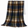 thumbnail image 2 of Autumn Plaid Pumpkin Display, Festive autumn celebration Scene, Warm Flannel Blanket for Living Room and Family Room with Detailed Artwork, Art Lovers autumn celebration Gift, Festive Home Decor, 2 of 9