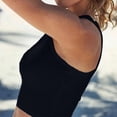 thumbnail image 3 of Fiudx Chaleco Blanco para Mujer, Cuello Redondo Sexy, Poliéster Cómodo, Estilo Elegante y Moderno, Ideal para Uso Diario, Ropa Informal de Verano, Talla S., 3 of 6