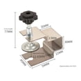 thumbnail image 3 of Fijador frontal de cajón Clips en forma de G de 64 mm / 54 mm / 73 mm para carpintería (1pcs 54 mm) Ndcxsfigh Libre de BPA, 3 of 3