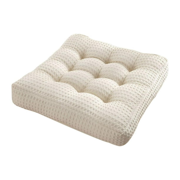 Cojín cuadrado Zulema de pana para silla cojín de suelo tipo tatami 45 cm