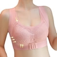 thumbnail image 4 of IROINNID Women's Bras Wire-Free Solid Lace Wrapped Chest Ice Silk Traceless Vest Thin Non Steel Ring Gathered Underwear, 4 of 8