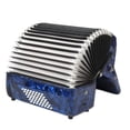 thumbnail image 1 of Accordion, ABS 26 Key 48 Cowhide Bellows Piano Accordion With Strong Bass And Penetrating Treble, Sensitive Button Piano Keyboard Instrument For Beginners, Musical Instrument Lover, 1 of 8