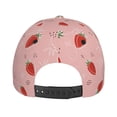 thumbnail image 3 of Lsque Cute Strawberry C Baseball Cap Trucker Low Profile Hat Golf Dad Hat Adjustable Original Classic Unconstructed Plain Cap Men Women, 3 of 9