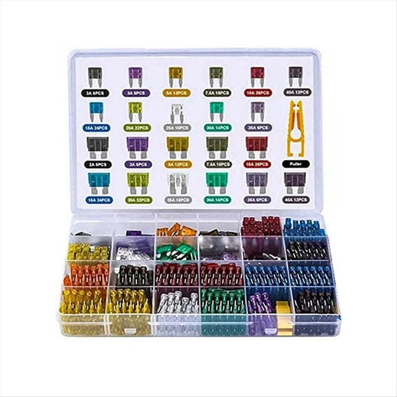 300pcs Car Blade Fuse Assortment Kit Auto Truck Automotive Medium Small Mixed Motorcycle Circuit with Box