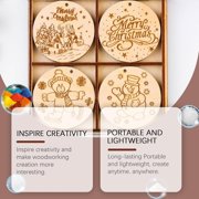 CCOCC Wood Burning Pen Kit with 3 Reusable Stencils - DIY Wood Burning Marker & Pyrography Tool for Beginners, Leather, Paper - Creative Gifts for Woodworking Hobbyists