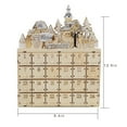 HauiWeiLyai 2025 Christmas LED Wooden Advent Calendar With 24 Drawers