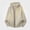 Khaki, variant on Babcutegg Mens Zip Up Hooded Knit Cardigan Sweater Loose Fit Long Sleeve Thermal Casual Sweaters for Winter Size M