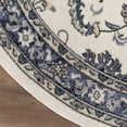 thumbnail image 5 of Nourison Nourison Essentials 8' x Round Ivory Blue Vintage Rug, 5 of 11