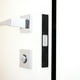 thumbnail image 5 of Cerradura de puerta de acero inoxidable con 6 tornillos para cerrojo de seguridad, uso residencial, resistente, color negro, 5 of 8