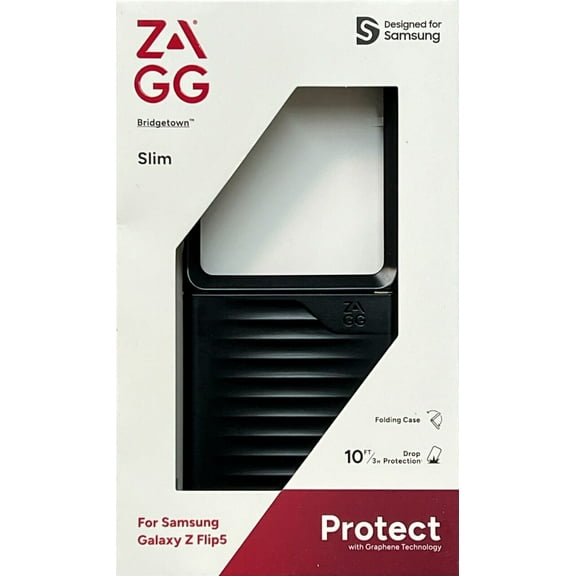 Zagg | Gear4 Bridgetown Slim Case - Samsung Galaxy Z Flip 5 - Black