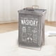 thumbnail image 5 of Ganfancp Cesto Plegable de Algodón Grueso para Clasificar Ropa, Cesto de Ropa Sucia con Asa y Soporte para Plancha, Baño Transpirable de Gran Capacidad para Ropa Sucia Ofertas Del Día 1X Cesto de La, 5 of 6
