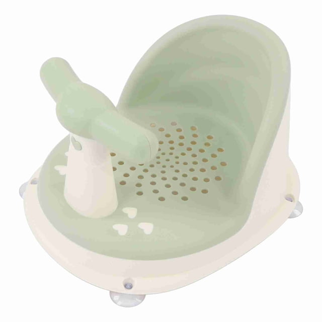 Asiento De Baño Para Bebé A Prueba De Piel, Asiento De Baño Infantil Seguro Portátil Con Ventosas Plegable Con Reposabrazos Para Vacaciones