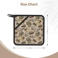 thumbnail image 2 of 2PCS Pot Holders for Kitchen - Heat Resistant Silicone Pot Holders with Hanging Loop, Conch Shells Print No.9040 Non Slip Oven Hot Pads, Potholders for Decor Baking Cooking Kitchen, 2 of 6