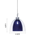 thumbnail image 6 of Jesco Lighting QAP215-GMWH 1-Light Monorail Quick Adapt Low Voltage Pendant- Gun Metal-White, 6 of 7